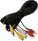 MagicW 10ft 3 RCA Male to 3 RCA Female Audio Video Extension Cable 3RCA Male to Female Audio Composite Extension Video Cable DVD AV TV UK
