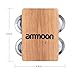 ammoon Cajon Box Drum Companion Accessory 4-bell Jingle Castanet for Hand Percussion Instruments