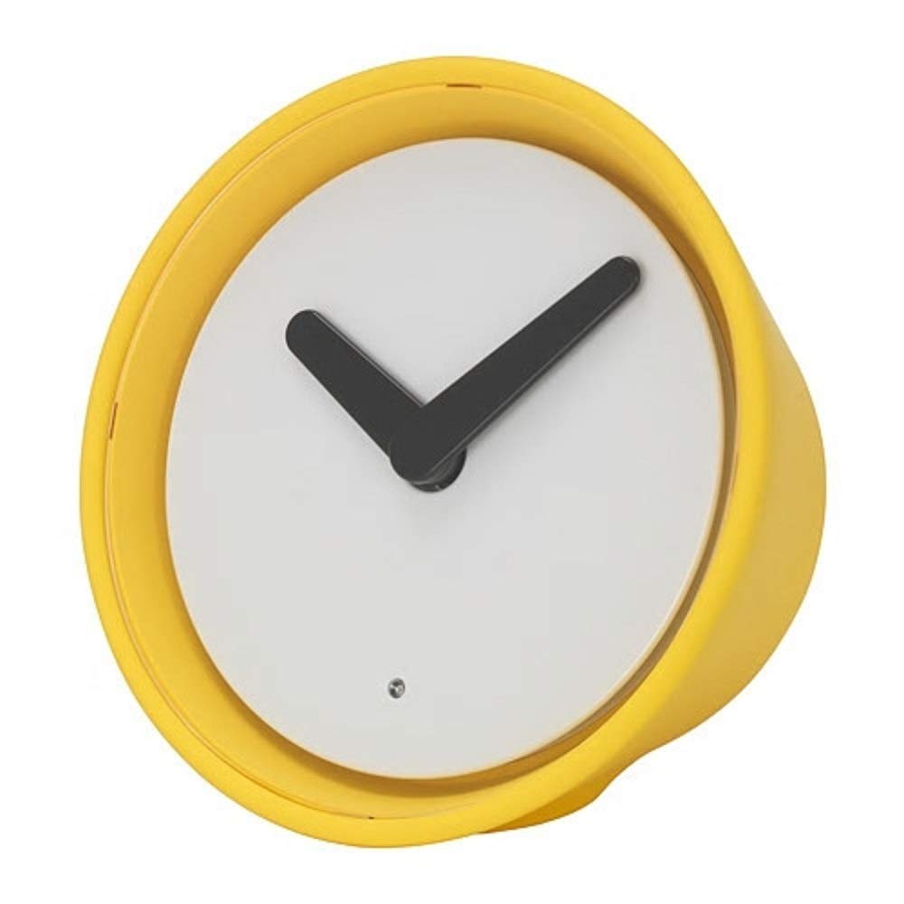 Buy Ikea Plastic Clock Yellow 5 9 Inch X 5 9 Inch X 3 5 Inch Online At Low Prices In India Amazon In