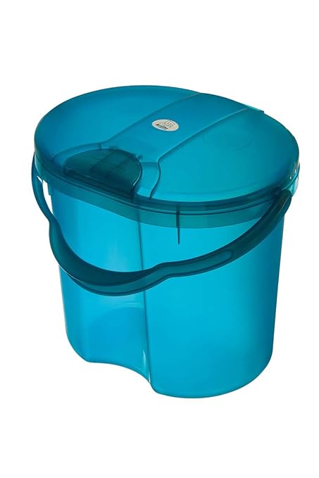 Rotho Babydesign TOP Windeleimer, Tipp-Deckel, 11l, Ab 0 Monate, TOP, Translucent Blue, 200020209