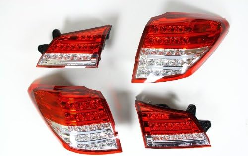 Valenti Jewel LED tail lamp Legacy Touring wagon / Legacy Outback BR ??# half red / chrome TSBRLEG-HC-1