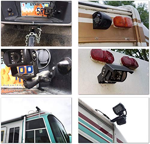 image for eRapta Backup Camera 2.0 with Split Screen Monitor for Bus/Truck/Trail