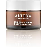 Alteya Organics Luminous Rose Face Cream NaTrue Certified 1.7 Oz | NATRUE Certified Organic Face Cream deeply hydrates, brightens, and restores radiant skin with Rose Otto and Hyaluronic Acid