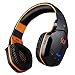 KOTION EACH B3505 Wireless NFC Stereo USB 3.5mm Plug Bluetooth Gaming Headphone Headset with Mic for iPhone 6S Plus 6 5 5s 5c ,Ipad ,Lenono,Samsung ,Blackberry, HTC, Sony, LG ,Tablet PC - Black/Orange