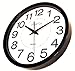 Wall Clock, Linear Co. Large Black and White Silent Wall Clock Non-ticking 12
