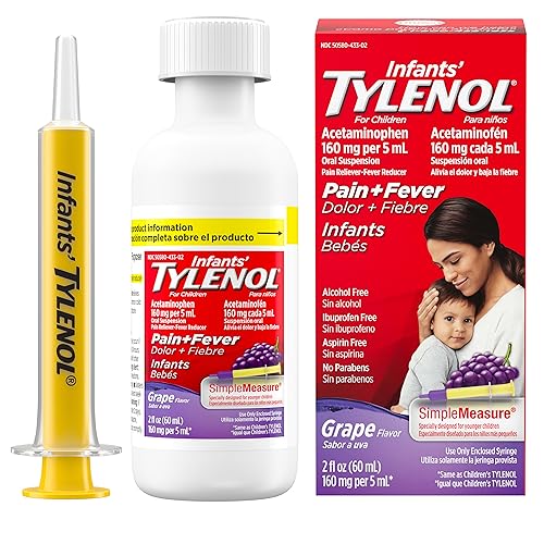 Tylenol Infants Liquid Pain Relief & Fever Medicine, Oral Suspension