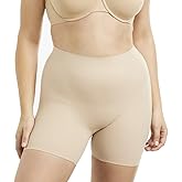 TC Fine Intimates Sleek Essentials Firm Control Bike Shorts 2XL, Warm Beige