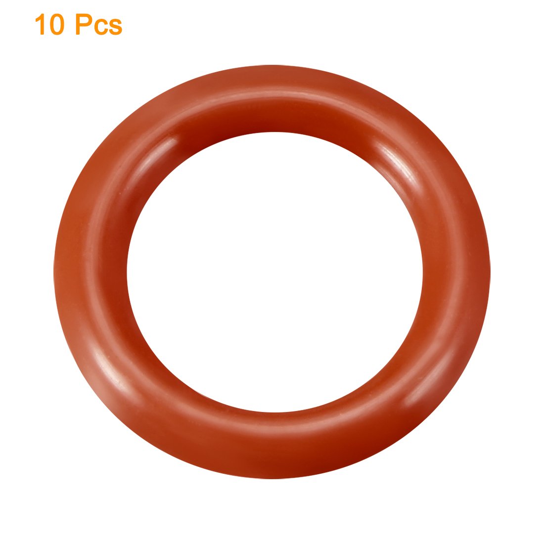 sourcingmap Silicone O-Ring, 19mm OD, 12.8mm ID, 3.1mm Width, VMQ Seal Rings Gasket, Red, Pack of 10, 12.8mmx19mmx3.1mm - Image 3
