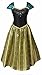 FashionModa4U Scandinavian Princess Girls Costume Dress, Tiara, Wand and Necklace