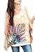 iNewbetter Womens Floral Print Batwing Sleeve Boho Blouse Chiffon Poncho Summer Tunic Tops PP-375