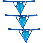 Golirsteca Men's Mesh See Through Thongs Underwear T-Back G-String Thong Briefs Underwear Panties