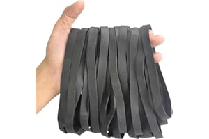 Ojanoot 35 Pcs Rubber Bands 150X10mm Large Elastic Bands Trash Can Band Black Big Elastics Bands Tactical Rubber Band Large L