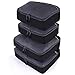 JETPAL Lightweight Travel Luggage Organizer Packing Cubes (Set of 4) - Black