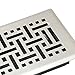 Accord Ventilation AMFRSNB614 Wicker Design Floor Register, Satin Nickel, 6