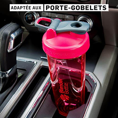 BlenderBottle Pro Series Shaker Bottle, 24-Ounce, Red