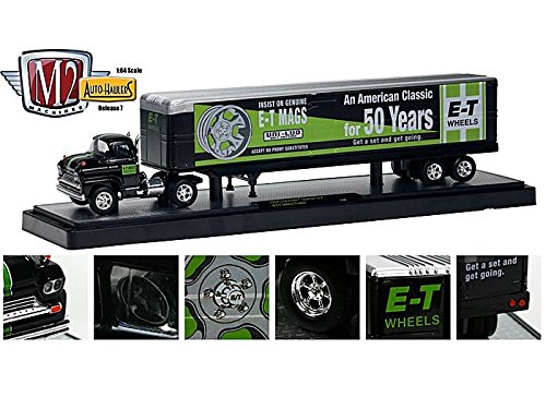 M2 Machines 1958 Chevy Spartan LCF and E-T Mags Trailer 1/64