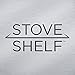 StoveShelf Magnetic Shelf for Kitchen Stove - Kitchen Storage Solution with Zero Installation - White - 30