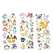 3 Sheets/set Cartoon Anime Pokemon Stickers For Kids Rooms Home Decor 3D Sticker