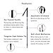 MOON LENCE Adjustable Trekking Poles Lightweight Telescopic Walking Sticks Ultralight Collapsible Climbing Hiking Poles for Mountaining Backpacking 2-pc/Pack