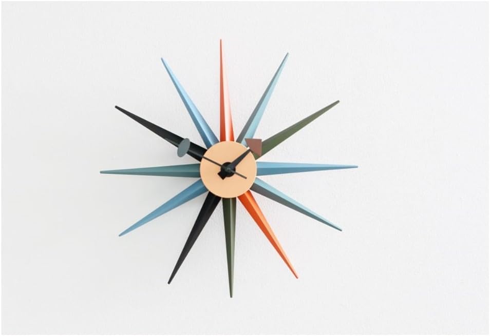 ESOPOOM Sun Burst Wall Clock Multi