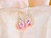 Voberry® Fashion Women Big Crystal Pendant Fashion Long Paragraph Brilliant Drop Dangle Earrings (Pink)