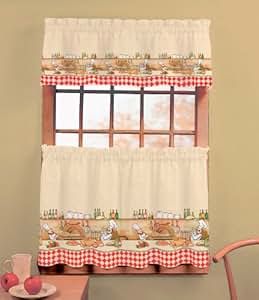 Amazon.com: Chefs - Valance Kitchen Curtain: Home & Kitchen