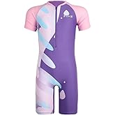 karrack Girls One Piece Swimsuit Kid Swimsuit Girls Water Sport Swimsuit UPF 50+ Sun Protection Bathing Suits