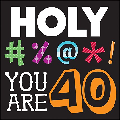 Creative-Converting-16-Count-Holy-Bleep-40th-Birthday-Lunch-Napkins