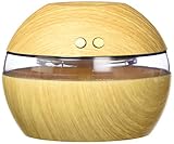 KOBWA Kobwa Air Aroma Oil Diffuser LED Ultrasonic Essential Aromatherapy Mist Humidifier (Light Wood Grain)