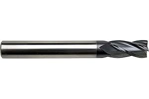 GS Tooling 102660 3/16" Diameter x 3/16" Shank 0.020" Radius 4-Flute Corner Radius Typhoon Red Series Carbide End Mill