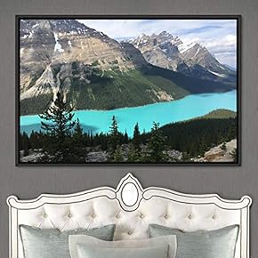 signwin Framed Canvas Wall Art Calming Waters Aerial...