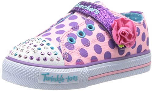 Skechers Kids 10392N TWINKLE TOES - Shuffles - Rosey Girl Lighted Sneaker (Toddler/Little Kid)