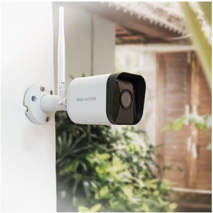 - SVI0066 - Cámara de vigilancia al Aire Libre Camfirst Outdoor - Función interfónica - Detector de Movimiento Personalizado - Función de grabación - Visión Nocturna
