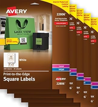 avery print to the edge square labels