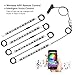 wsiiroon Car LED Strip Light, Newest Style App Controller Car Interior Lights, Brighter LED Lamps, Infinite DIY Colors with Sound Active Function for iPhone Android Smart Phone(DC 12V)thumb 1