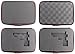 SHBC 4 FOAMS Free choice Pistol Case with Password lockable- Fits Full Size Handgun & Revolvers Waterproof green camouflage bag with handle Fits most Glock, Smith and Wesson (S&W), Ruger, Colt,etc.