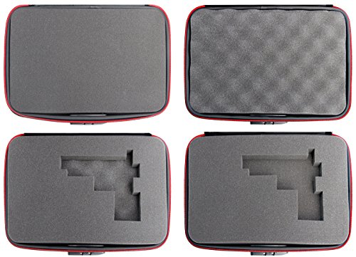 SHBC 4 FOAMS Free choice Pistol Case with Password lockable- Fits Full Size Handgun & Revolvers Waterproof green camouflage bag with handle Fits most Glock, Smith and Wesson (S&W), Ruger, Colt,etc. - Thumbnail 3