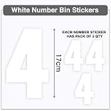 Sara Prints Pack of 3 Large 17 cm Wheelie Bin Numbers 4 Waterproof Self Adhesive view 3