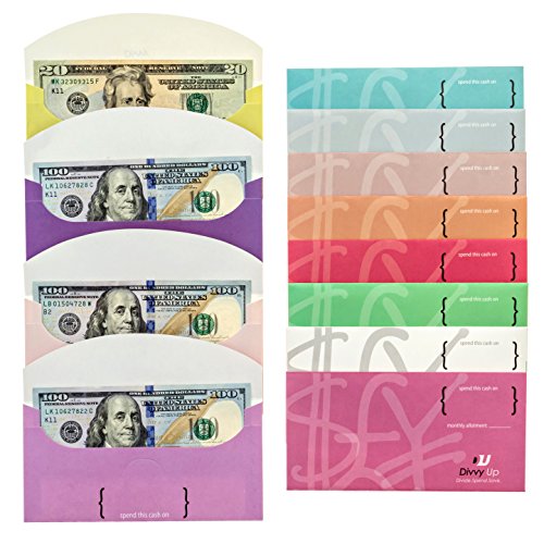 Budgeting Envelopes for Your Cash Envelope System in 12 Stylish Cardstock Colors by Divvy Up