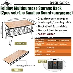 camping moon CAMPINGMOON 2Pcs Outdoor Folding