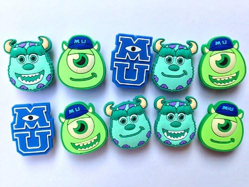 10 New Arrival Monsters Inc Shoe Charms for Fit Jibbitz Croc Shoes