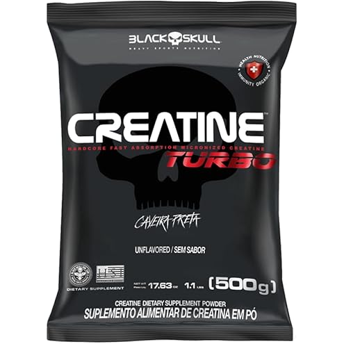 Creatina Monohidratada Black Skull 150g - Sem Sabor - Suplemento para Força, Performance e Hipertrofia Muscular - imagem 8