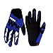 Gtopart 50g Kids Full Long Finger Cycling Gloves,Skateboard Gloves, Roller Skating Gloves (Blue, S)