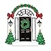 3D Personalized First Christmas in New Home Ornament 2025 | Black Door with Wreath Our First Home Ornament 2025 New House Ornaments for Homeowners, Apartments, Neighbors, House Warming Gifts for 1st