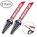 MELIFE 0.6"-1.5" Muffler Exhaust Wash Plug, Motorcycle Dirt Bike 2 Stroke w/Streamer Remove Before Flight ATV Quad Rubber Exhaust Silencer (2 Pack) primary