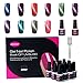 CLAVUZ Gel Nail Polish 12PCS Set Magnetic Soak Off Gel Lacquer with Top and Base Coat Cat Eye Nail Art Kit with Free Magic Magnet Stick Gift