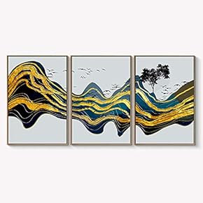 Framed for Living Room Bedroom Abstract Landscape Dream...