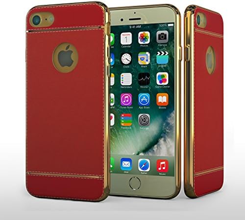 Red iPhone7 Waterproof iPhone Case- Minimalist, Slim Fit, Shock- Absorbing Smart Protection Case for Apple iPhone 7- Flexible Slide-Proof, Anti-Drop Silicone iphone 7 Cover