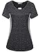 MISS FORTUNE Active Wear Yoga Top Cool Dry Workout Shirt Exercise Clothes