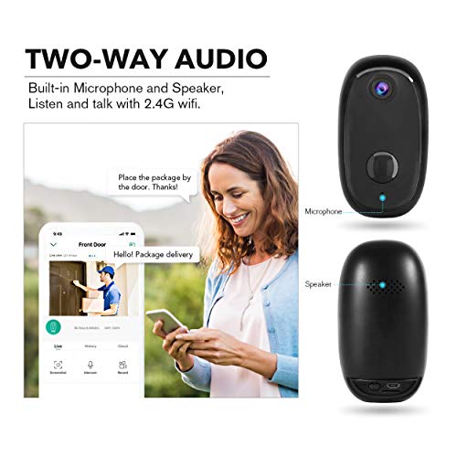 Security Camera Outdoor Wireless, Surveillance Rechargeable Battery-Powered WiFi 1080P Camera, PIR Motion Detection… - Image 3
